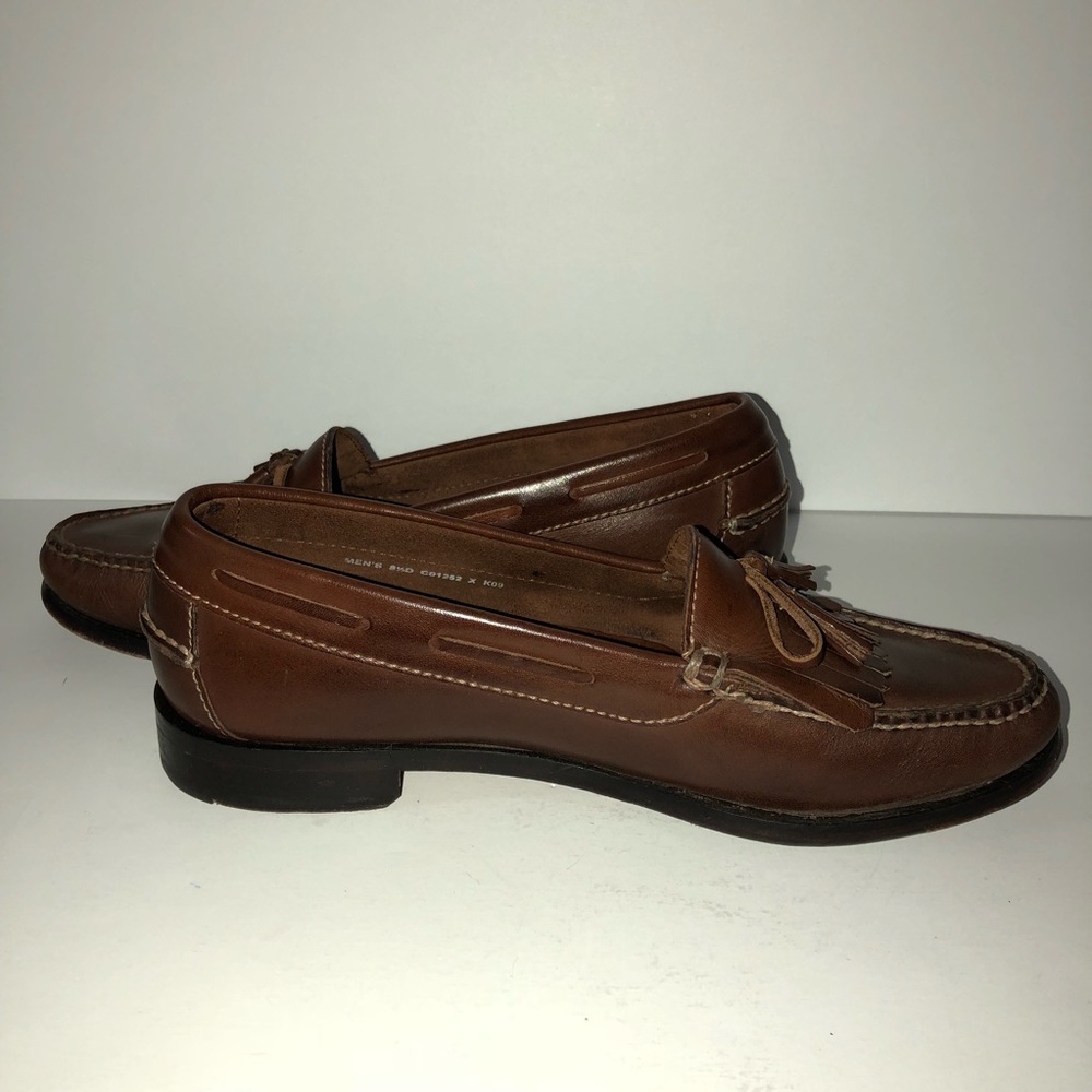 Men’s Cole Haan Tan Tassel Loafers 👞 Size 8 1/2 - Picture 2 of 8
